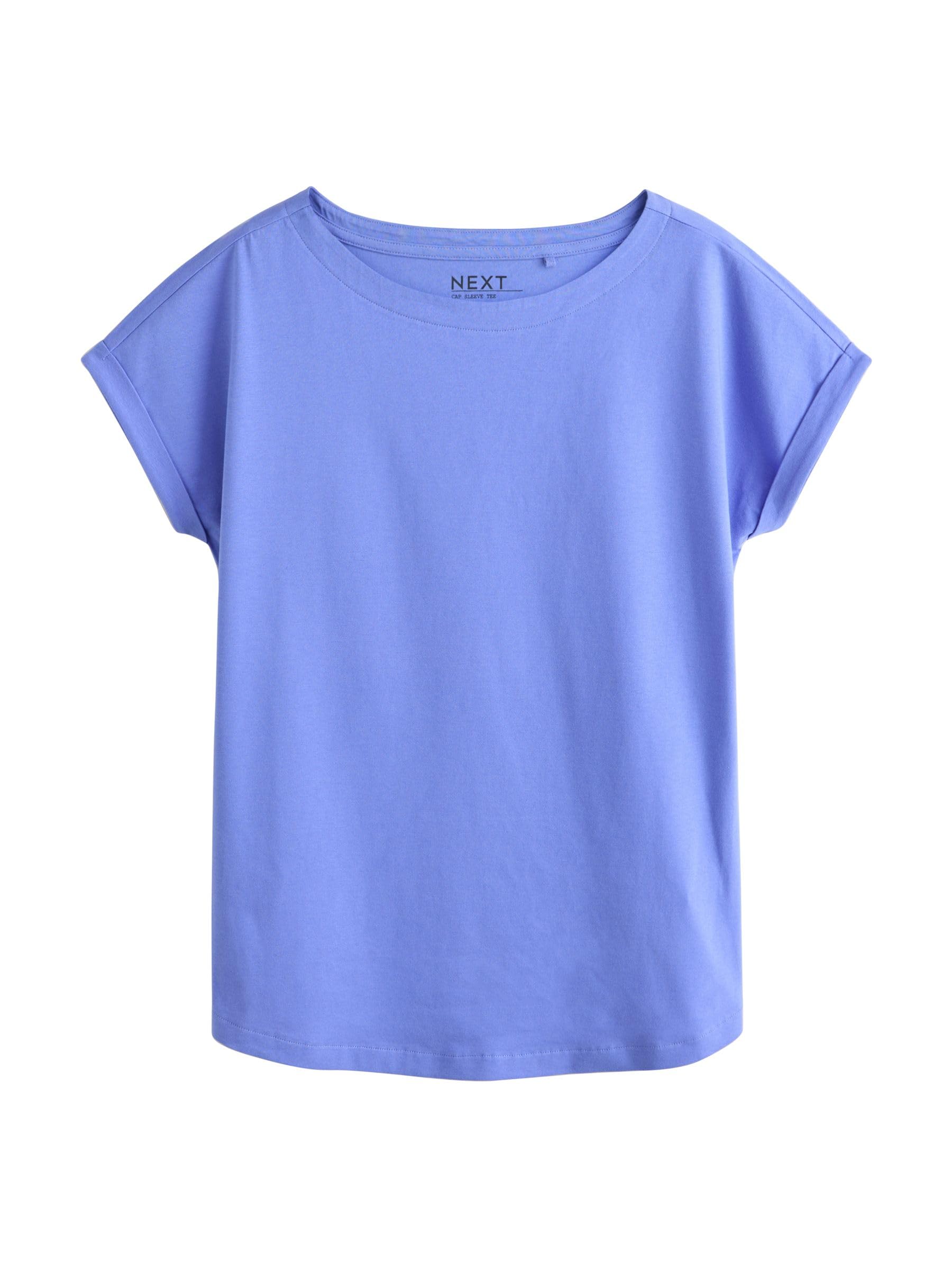 NEXT Femme T-Shirt 100% Coton à Mancherons, Lot de 10 | Coupe standard