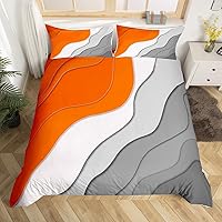 Vista 29 de Funda de edredón abstracta de color negro y morado, tamaño Queen, funda de edredón de geometría moderna con 2 fundas de almohada para adolescentes