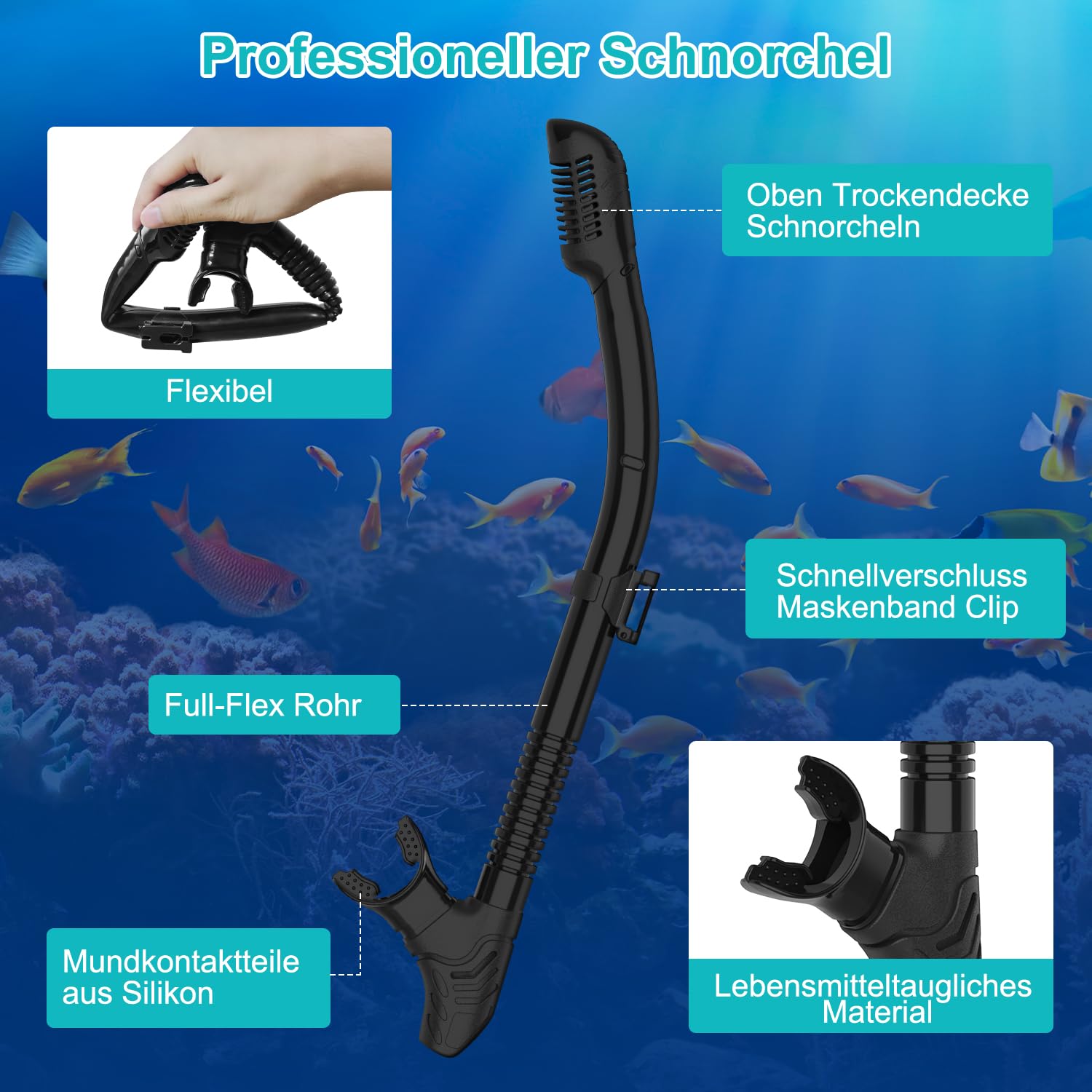 Gafas de Buceo para Adultos, máscara de esnórquel, 180°, panorámica, visión Amplia, a Prueba de Fugas, antifugas, Gafas de natación para Buceo