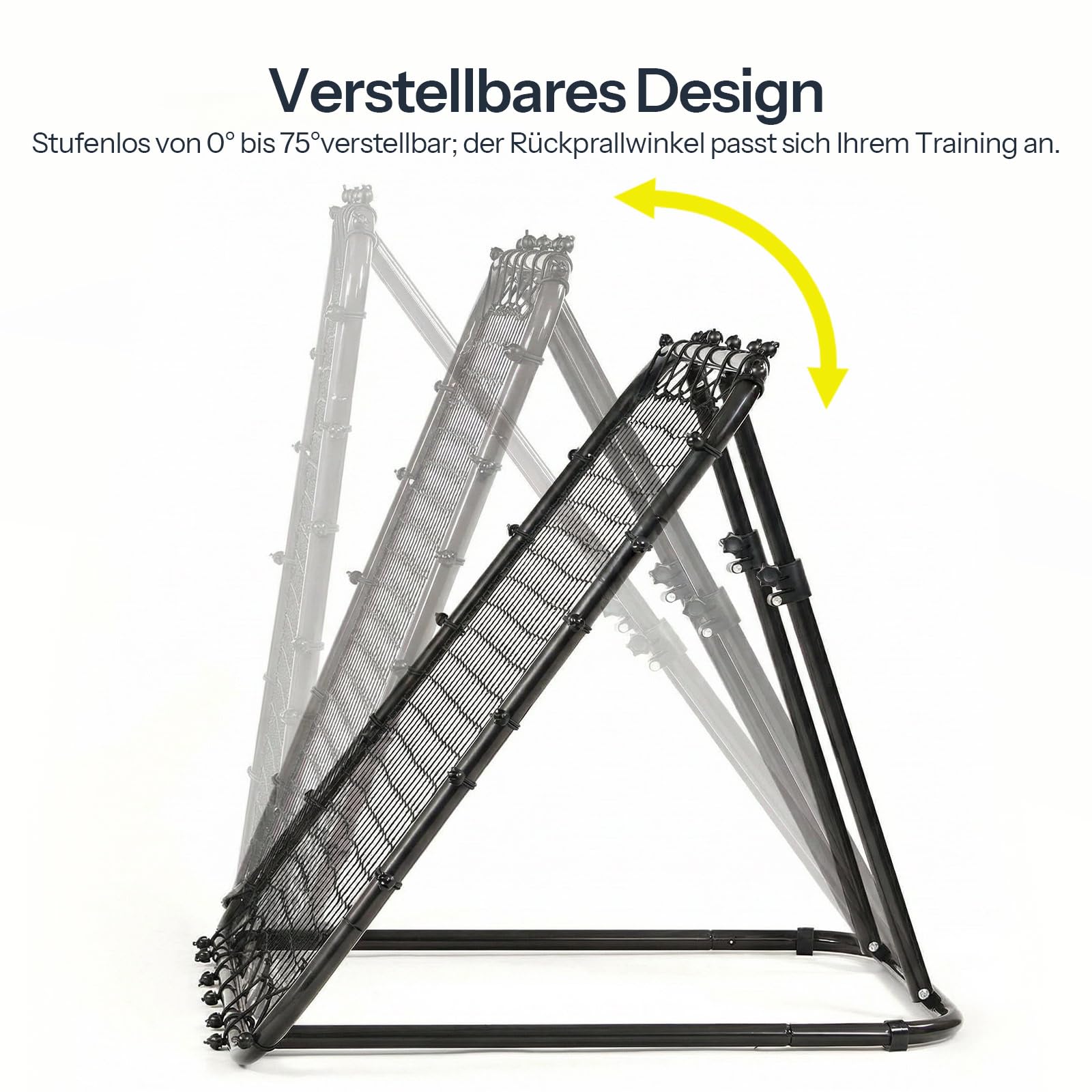LARMNEE Rebounder für Fußball, Fußball Rebounder, Fussball Rebounder, Höhenverstellbar, Fußbälle Training Ausrüstung, 100 x 85 x 100 cm, für Sportplatz