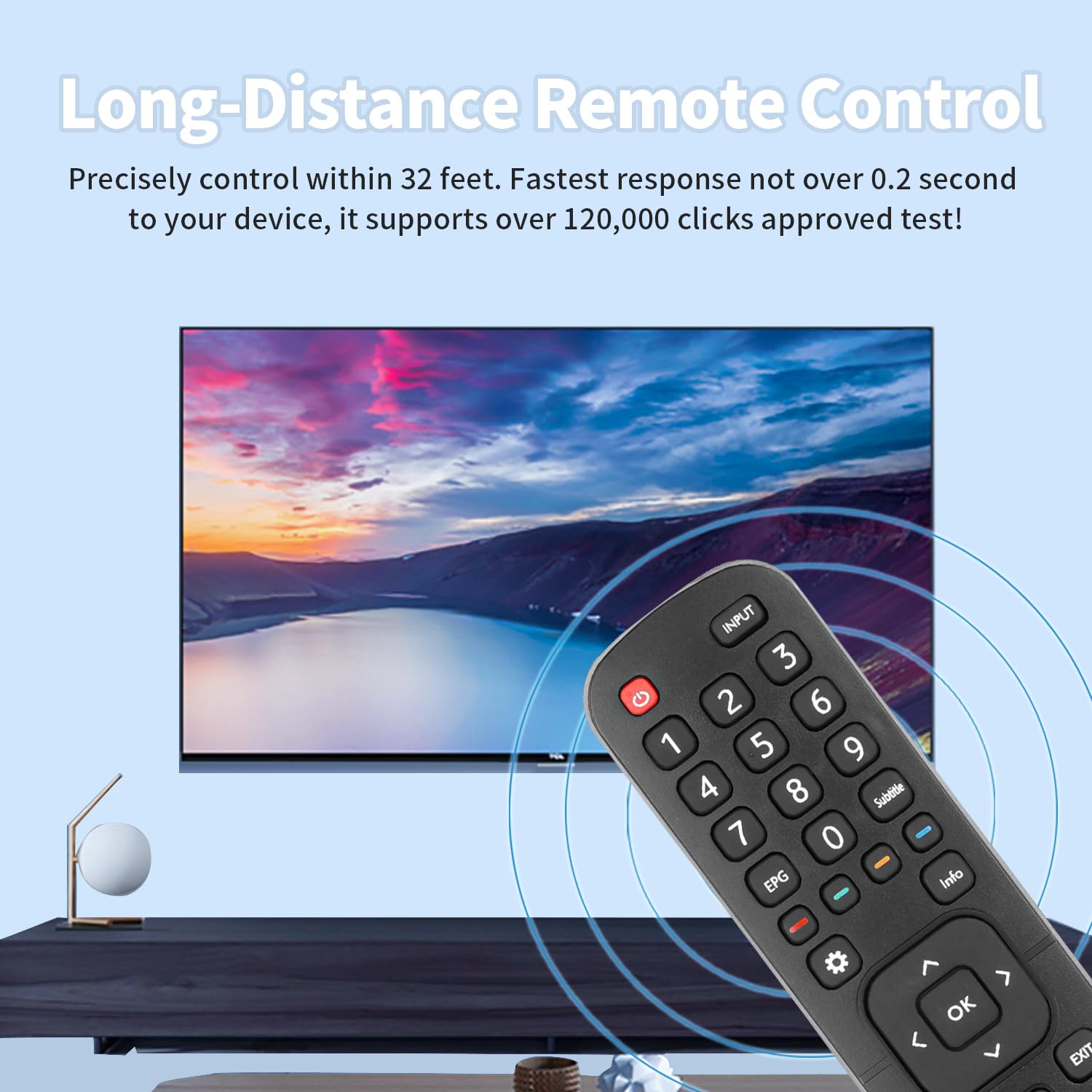 Telecomando Universale Di Ricambio EN2X27HS Per TV Hisense - Compatibile Con 43K300UWTS, 49K300UWTS, H40M2600 E Molti Altri - 3