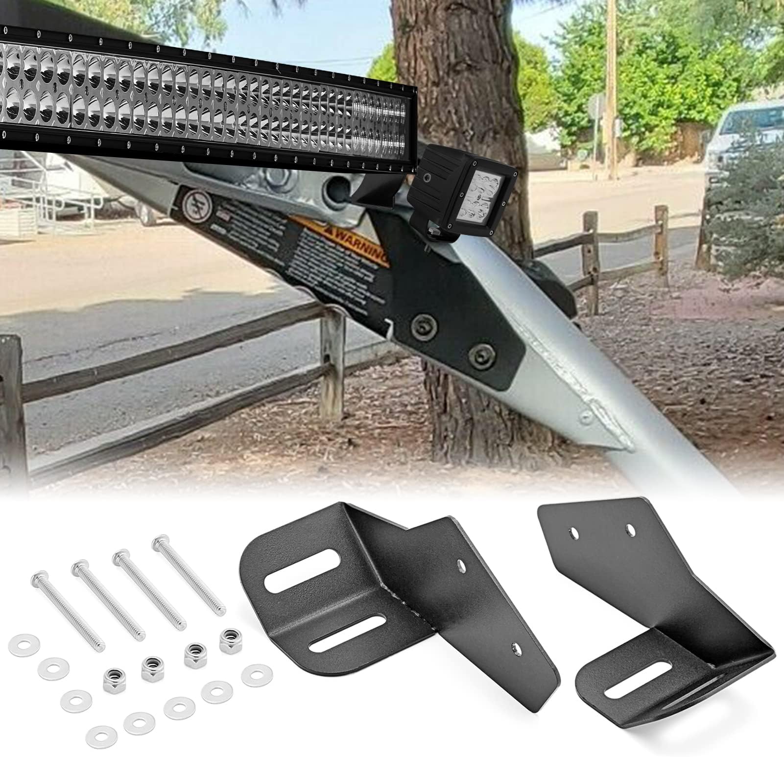 Front Roof Windshield Light Bar And Pods Multi Mount Hole Bracket No Drilling Need Compatible With Utv Canam Maverick X Rs Max X3 20172019