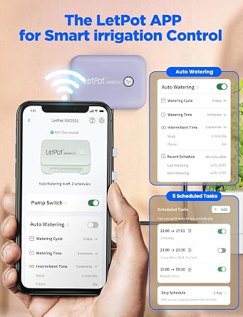 LETPOT Automatic Potted Plant Drip Irrigation Kit