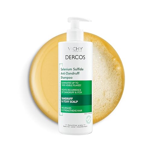 Dercos Dandruff Shampoo, Antifungal Dry Scalp Treatment & Itchy Scalp Relief, Prescription Strength Selenium Sulfide Comparable to 2% Ketoconazole,