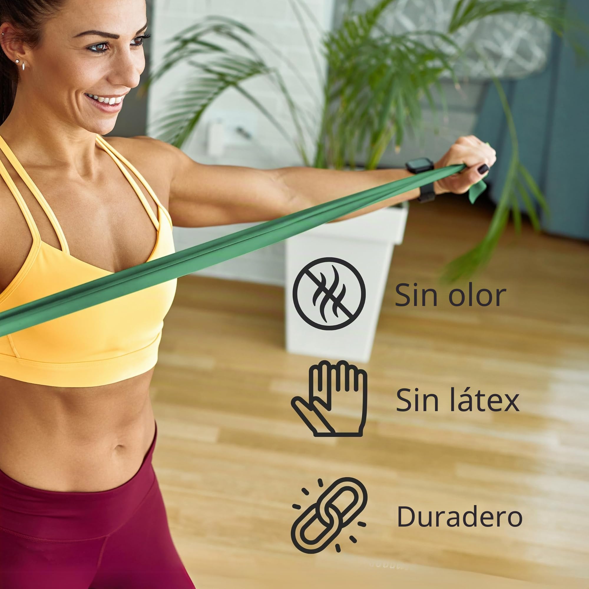 Thera-Band - Banda de gimnasia (alta resistencia, dispensador con rollo de 25 m), color verde