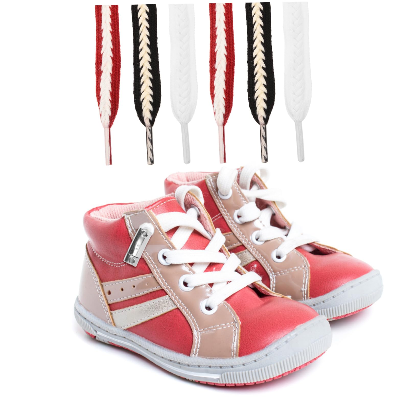 15pares Flat Wide Shoe Lace Replacement for Sneakers Casual Shoes and Boots and Stylish