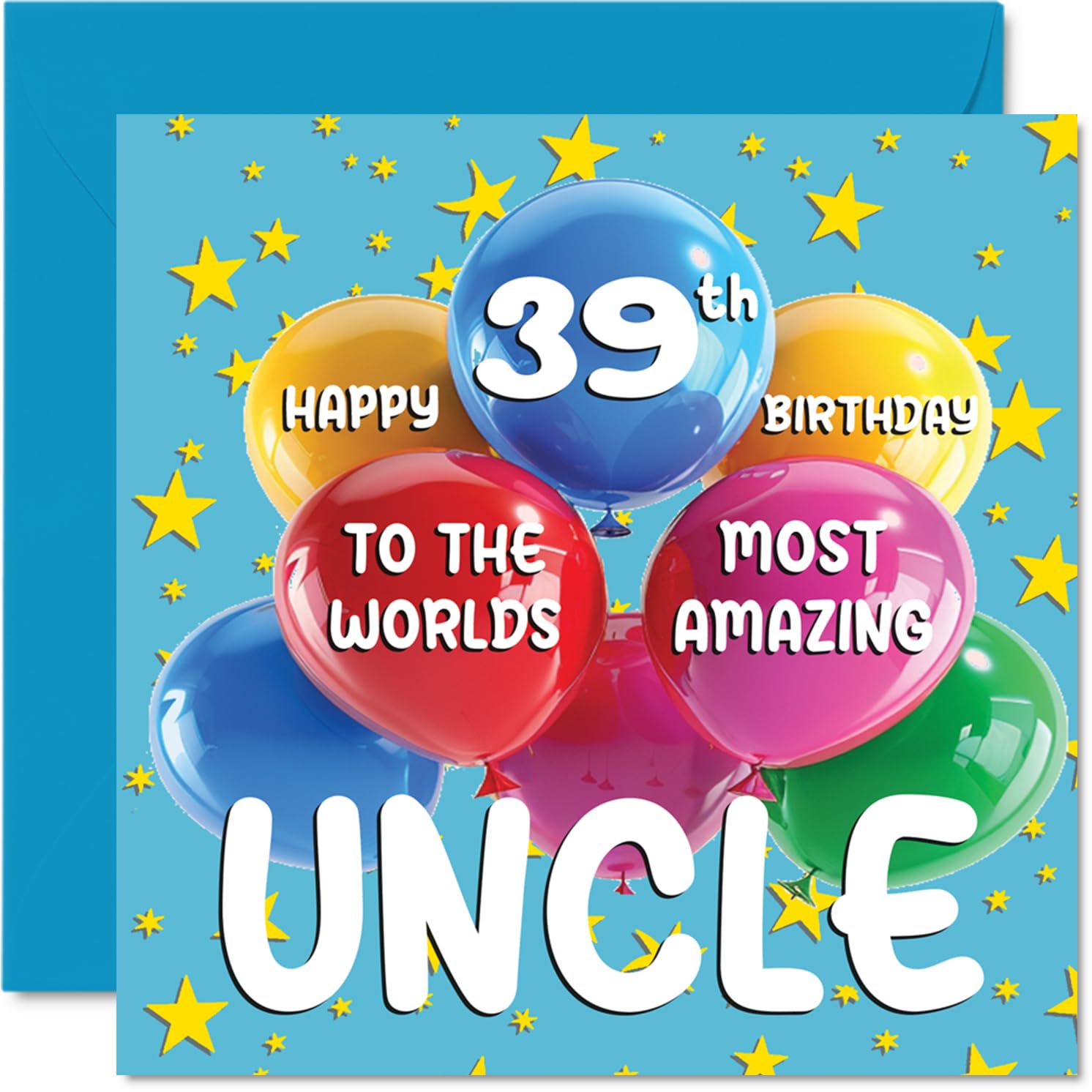 39th Uncle Birthday Card, World's Most Amazing Uncle