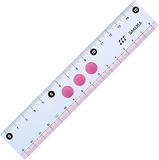 サクラクレパス 小学生文具 直線定規15cm Gジヨウギ15#20 ピンク