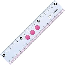 Sakura Creepas Elementary School Stationery Straight Ruler 5.9 inches (15 cm), G Jiyogi 15#20, Pink