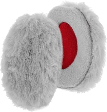 Holibanna Winter Ear Muffs for Women 1 Pair Plush Rabbit Ear Covers Windproof Fleece Warmers Frostbite Protection Lightweight Comfortable Fit