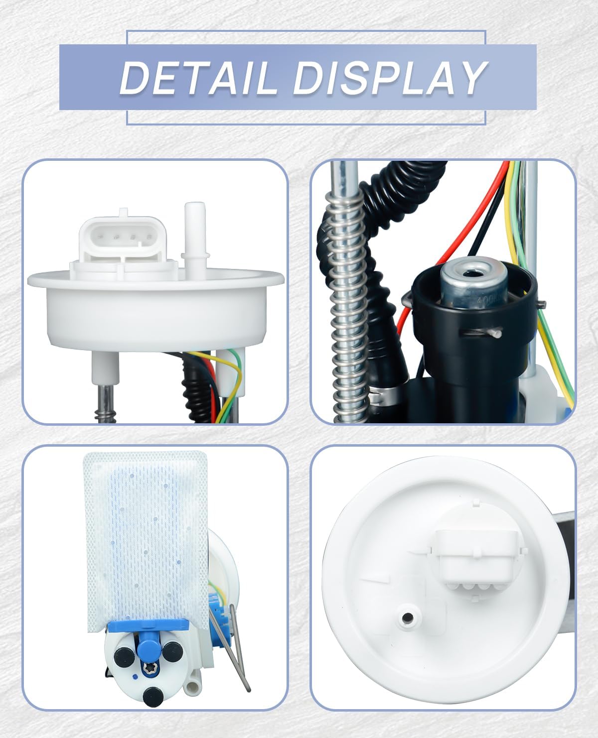47-1011 2204403 Upgraded Fuel Pump Assembly Compatible with Polaris RZR 4/4 Jagged X/570/800/900/S/XP/XP 900 2011-2016 2204502 2521116 2521204 2521360