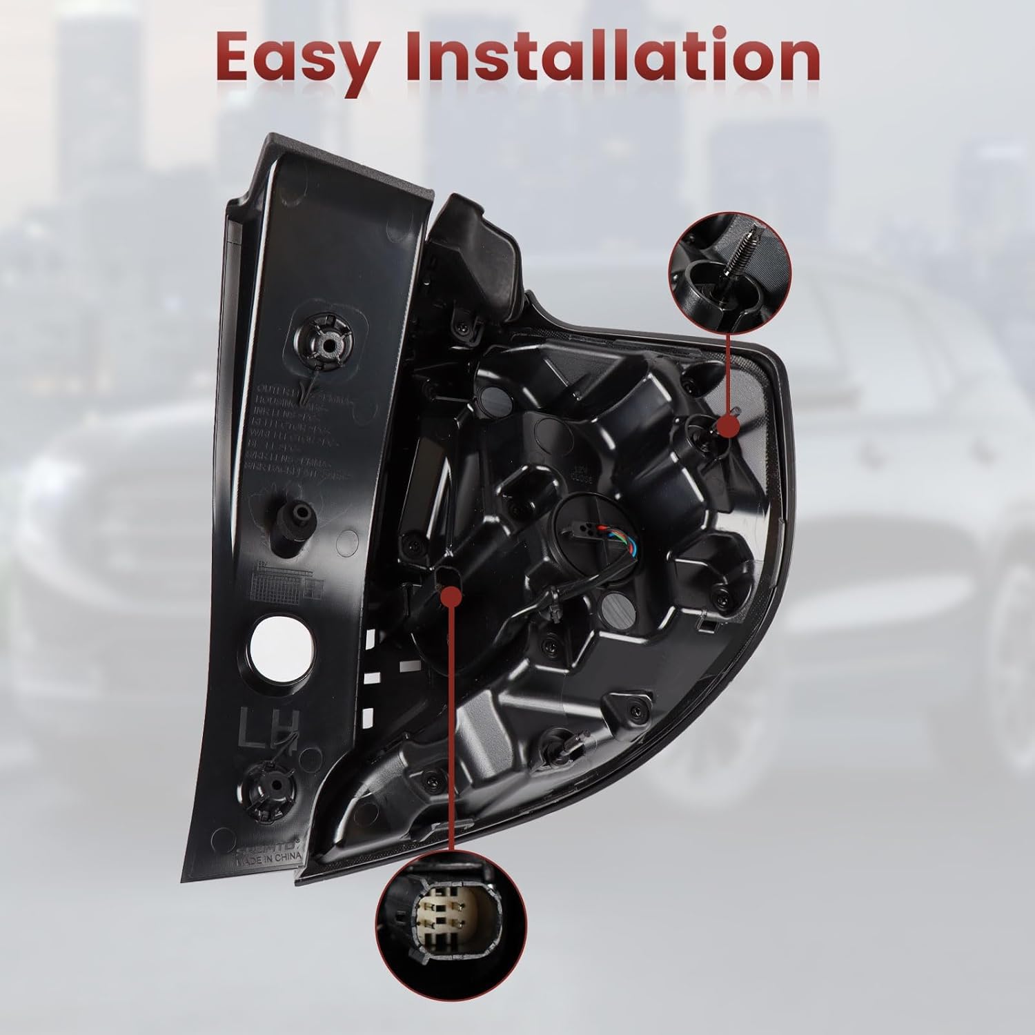 LED Tail Lights Outer Assembly Compatible with 2022 2023 2024 GMC Terrain SLE/SLT/AT4,Left Driver Side Rear Light Taillights Replacement #87838559