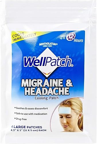 Parche de enfriamiento de migraña Well Patch - 4 ea., paquete de 3