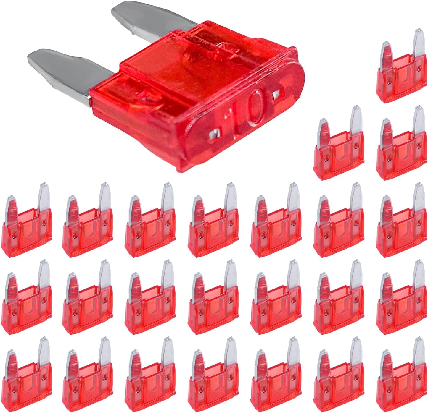 25 PCS 20 Amp Mini Car Fuses, 20A Automotive Blade Fuse Replacement, Auto Fuse Kit for Car RV Truck Motorcycle SUV Boat