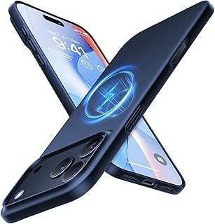 TORRAS Magnetic Slim-Fit for iPhone 17 PRO MAX Case, Ultra-Thin 17 ProMax Phone Case Compatible with MagSafe, Light Anti-Scratch Matte Hard PC Bayer 6.9 inch OriginFit, Deep Blue