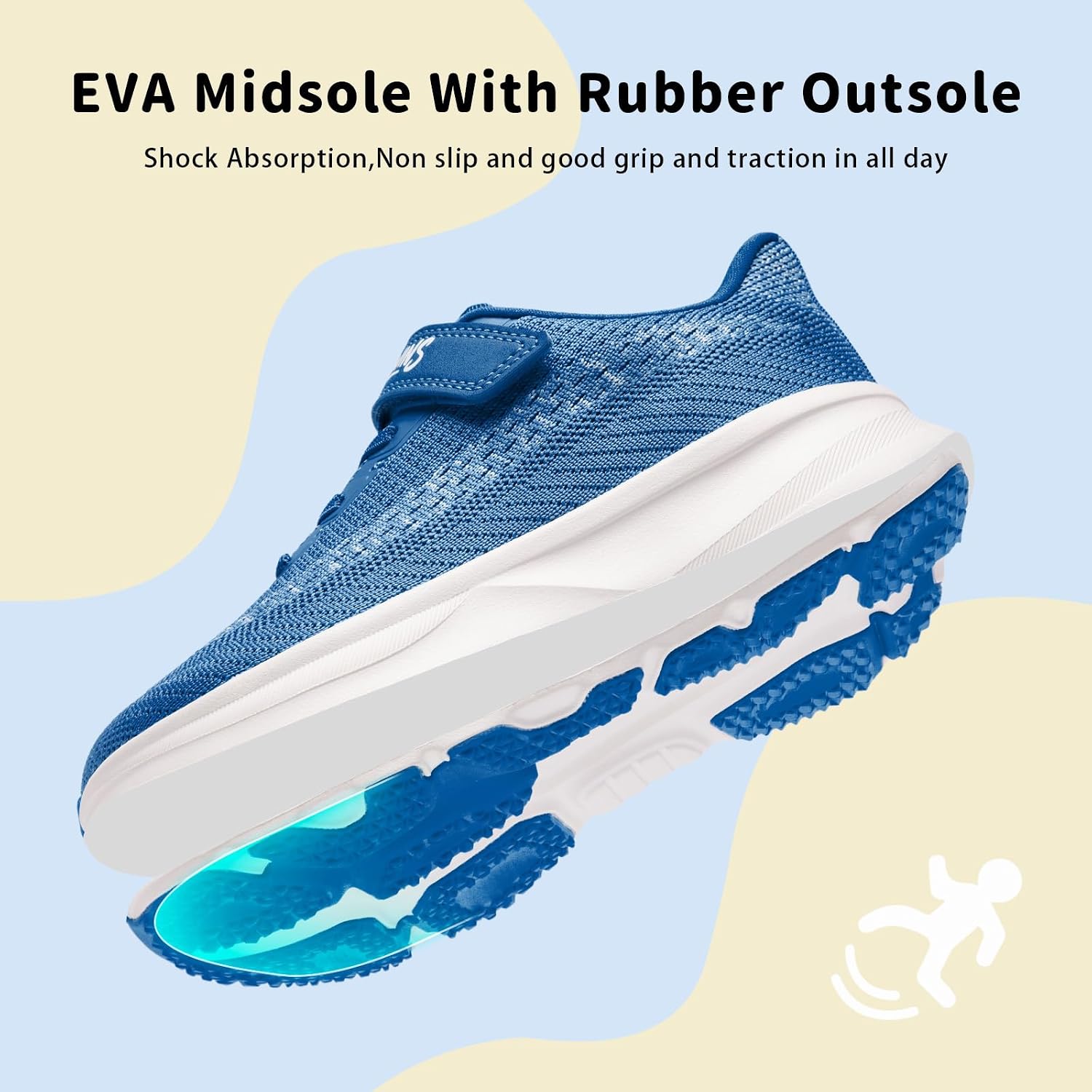 Little/Big Kids Wide Toe Box Running Tennis Shoes with Zero Drop Sneakers