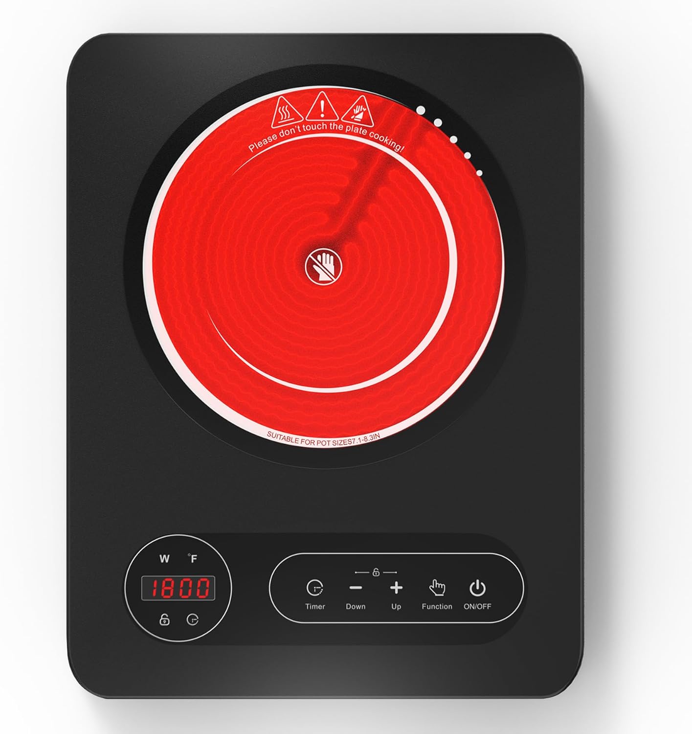 VBGK Single Burner Electric Cooktop,110V...