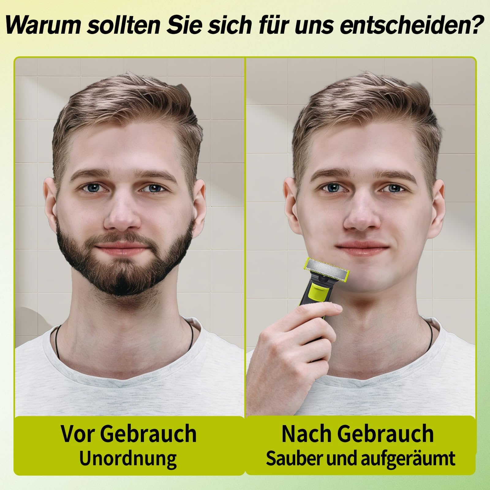 2 Stück Ersatzklingen für Philips OneBlade & OneBlade Pro – Bruchsicher & Langlebig für Gesicht und Körper.