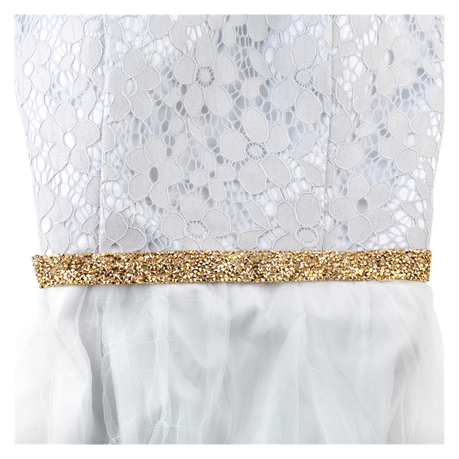ACiyD Mehrzweck, 2 Yards, DIY, goldene Strasssteine, Kristallkette, Glitzerkleid, Strassmotive, Band, Hot-Fix-Patches, Applikation zum Basteln von Geschenkverpackungen (Color : 3cm - 30mm) (1.5cm)