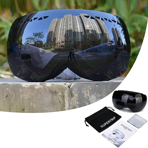 Miniatura 6 de Supertrip Professional Ski Goggles for Men and Women Double Lens Anti-Fog Big Spherical Skiing Unisex Multicolor Snow Goggles