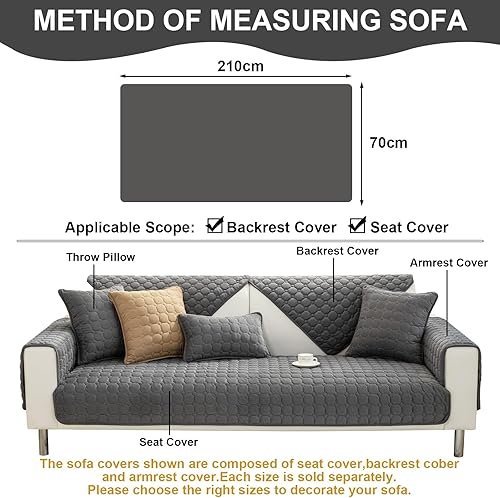 Vista 130 de Fundas para sofá, fundas universales mágicas para sofá, fundas elásticas para sofá en forma de L para sofá seccional, funda para sofá de 3 cojines