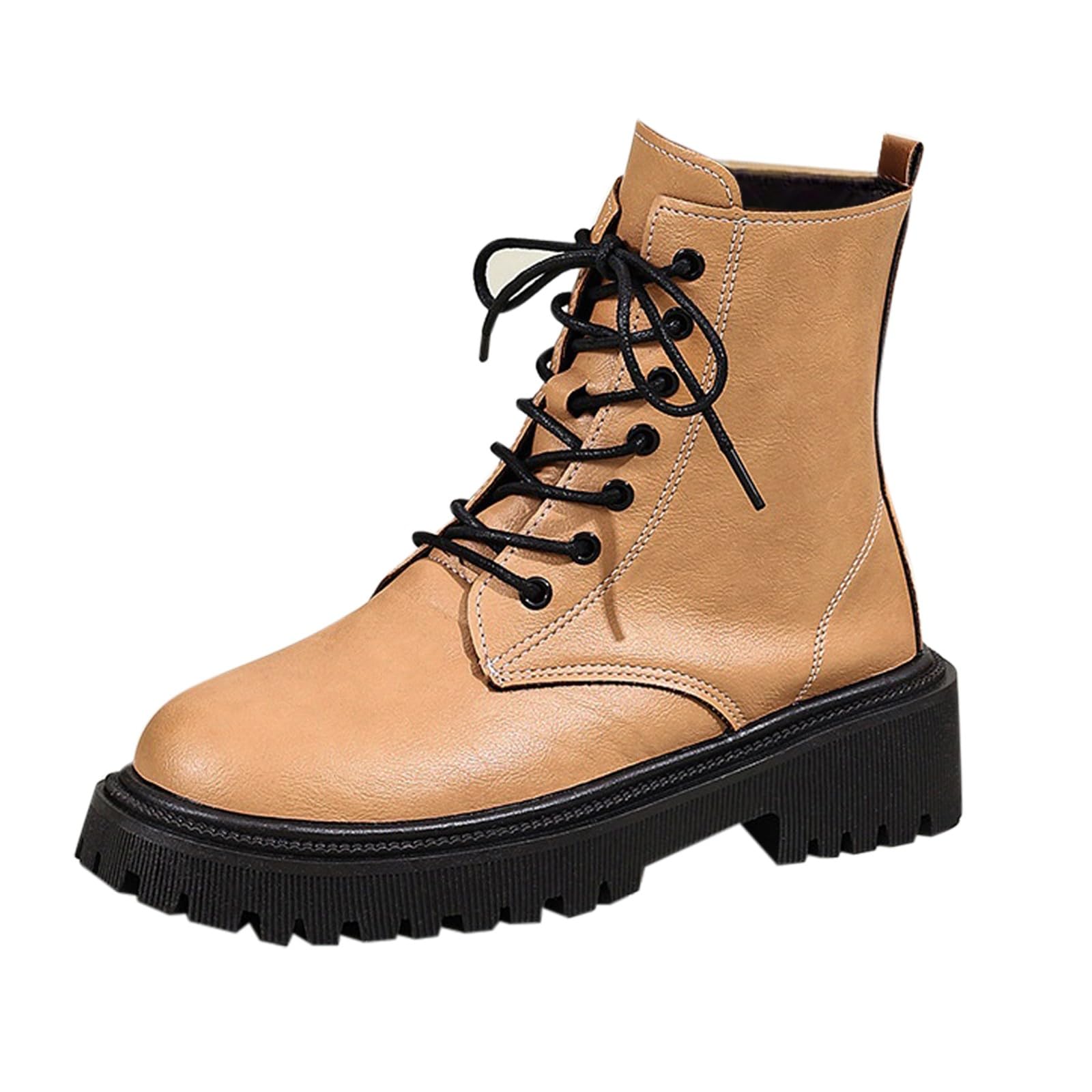 Botas cortas de invierno para mujer de estilo europeo con plataforma 8