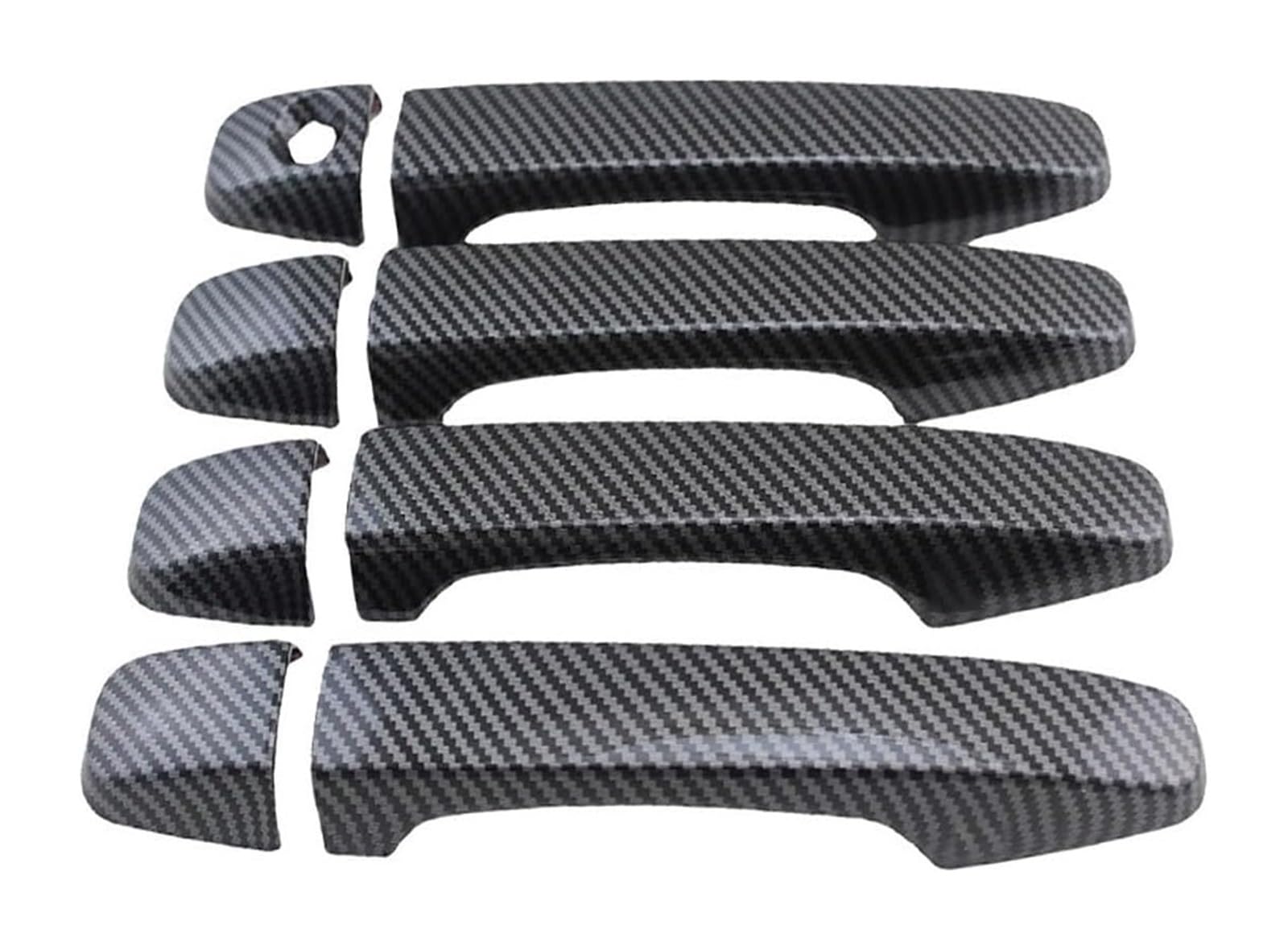 STRJUS Car Door Handle Cover for Subaru for Outback 2014-2021 Single Hole Door Handle Bowl Body Anti-Scratch Modification(Carbon Fiber Pattern)