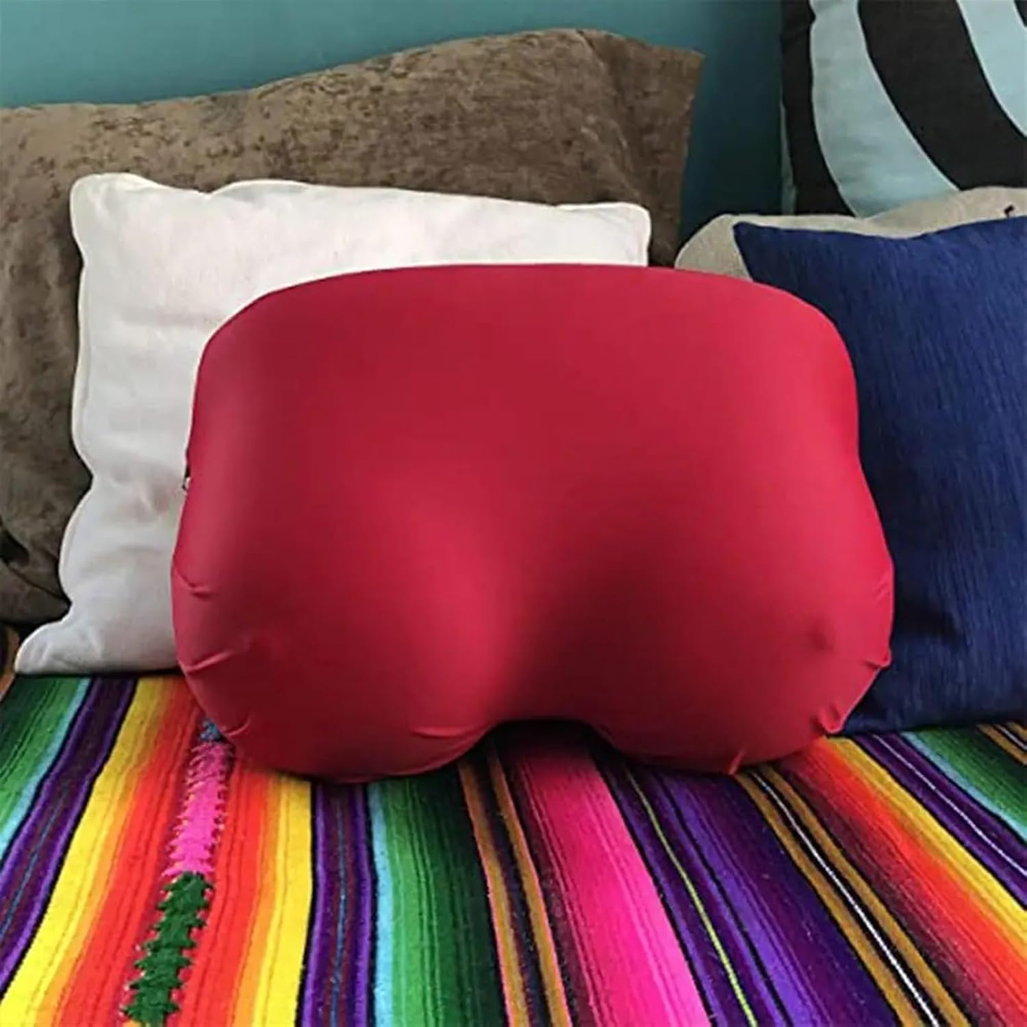 Comfort Chest Pillow Breast Cushion Breast Pillow Back Pillow Chest Cushion Side Sleeping Pillow (Color : red)