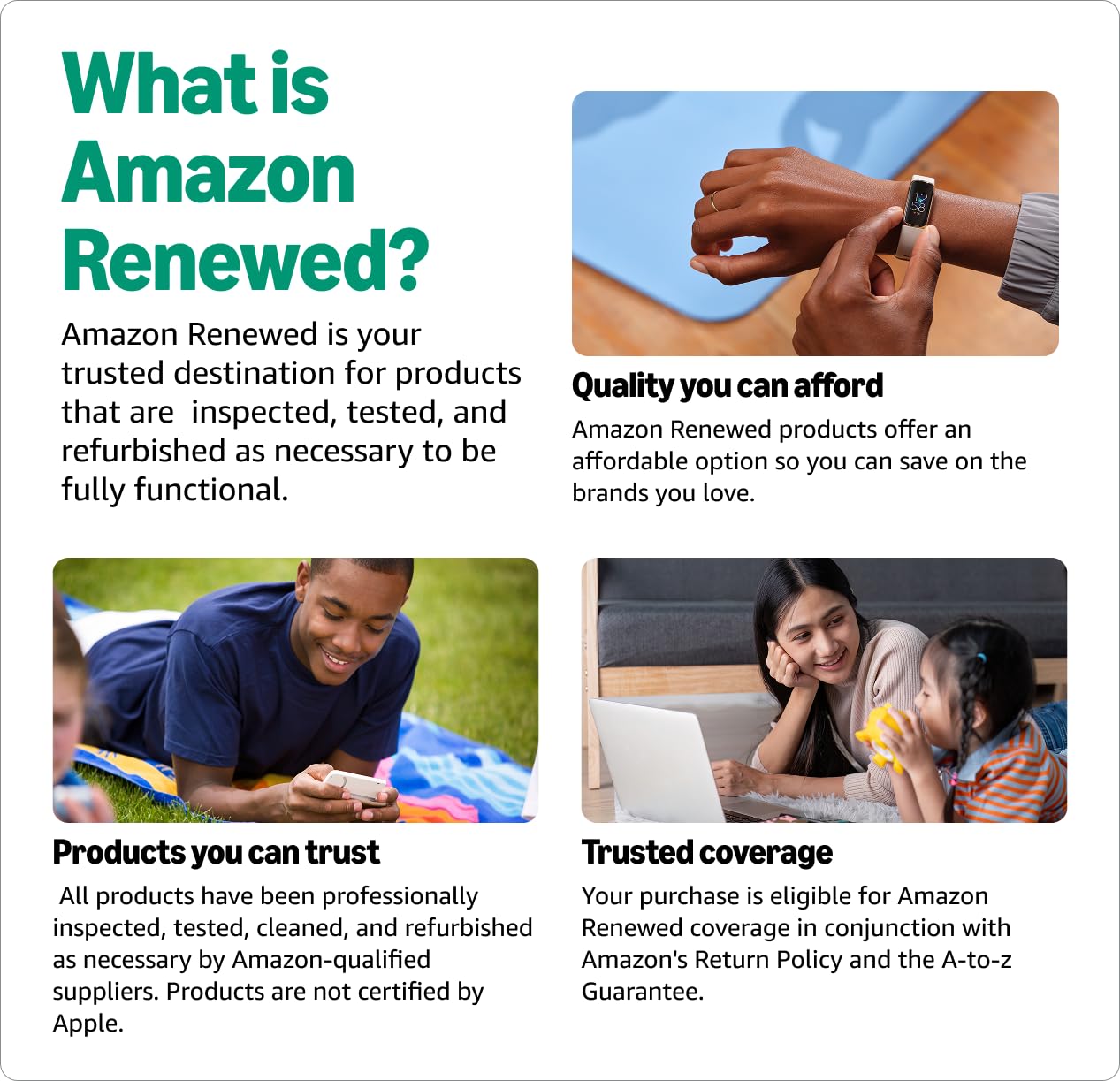 Apple iPhone 15 (Renewed), 128GB, Black - Unlocked