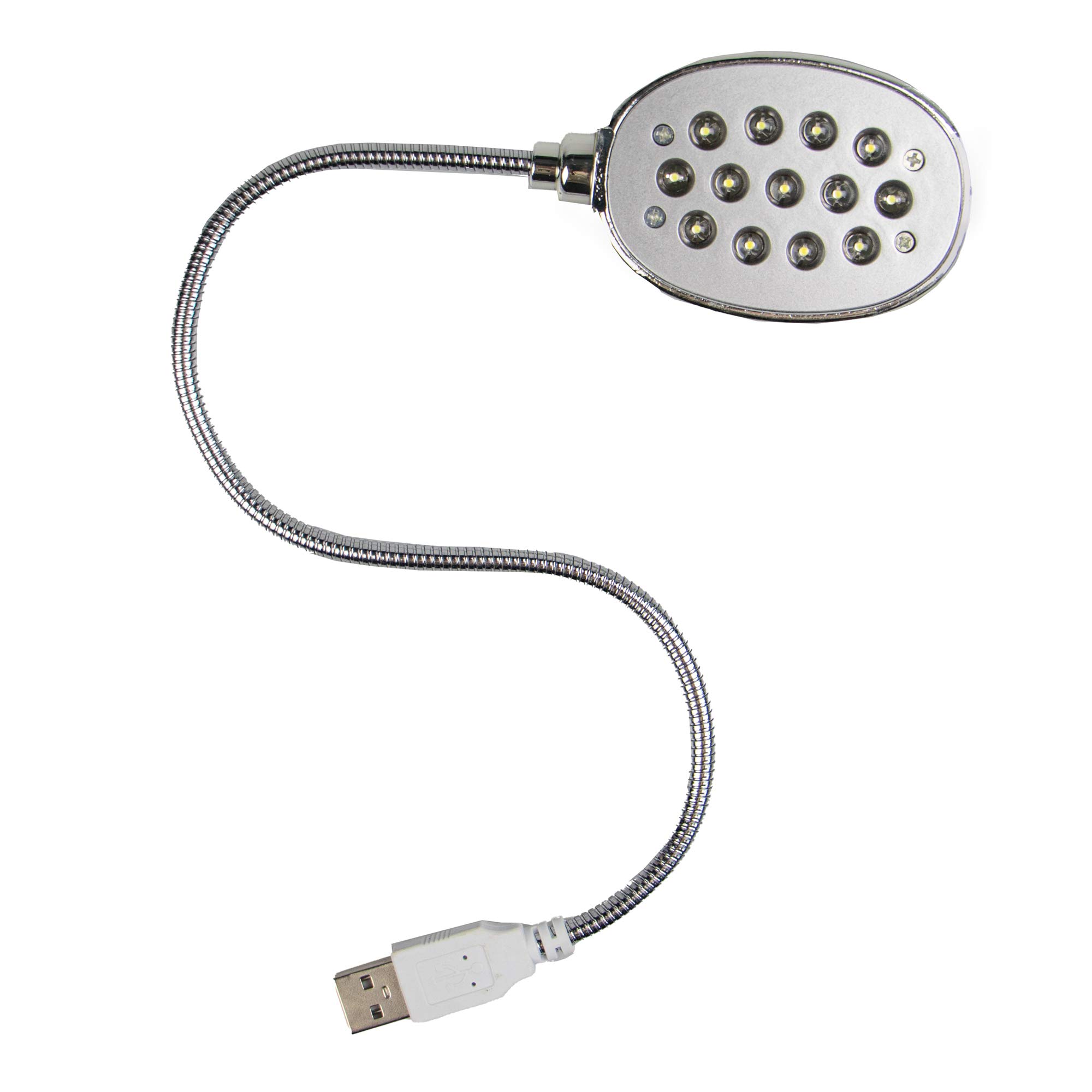 Gone Travelling USB LED Lamp Light for Laptops - Modern Computer Keyboard Lamp with Flexible Gooseneck - Adjust Desktop Electric USB LED Light