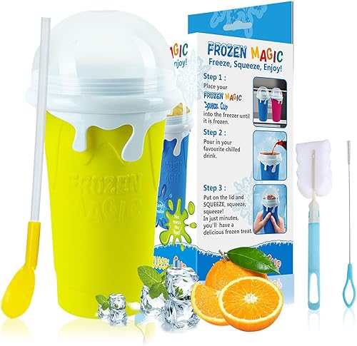 Vaso Slushy Maker de 17 oz16.9 fl oz, taza mágica de congelación rápida TIK TOK, vaso para hacer granizados de doble capa, enfriamiento en ayunas