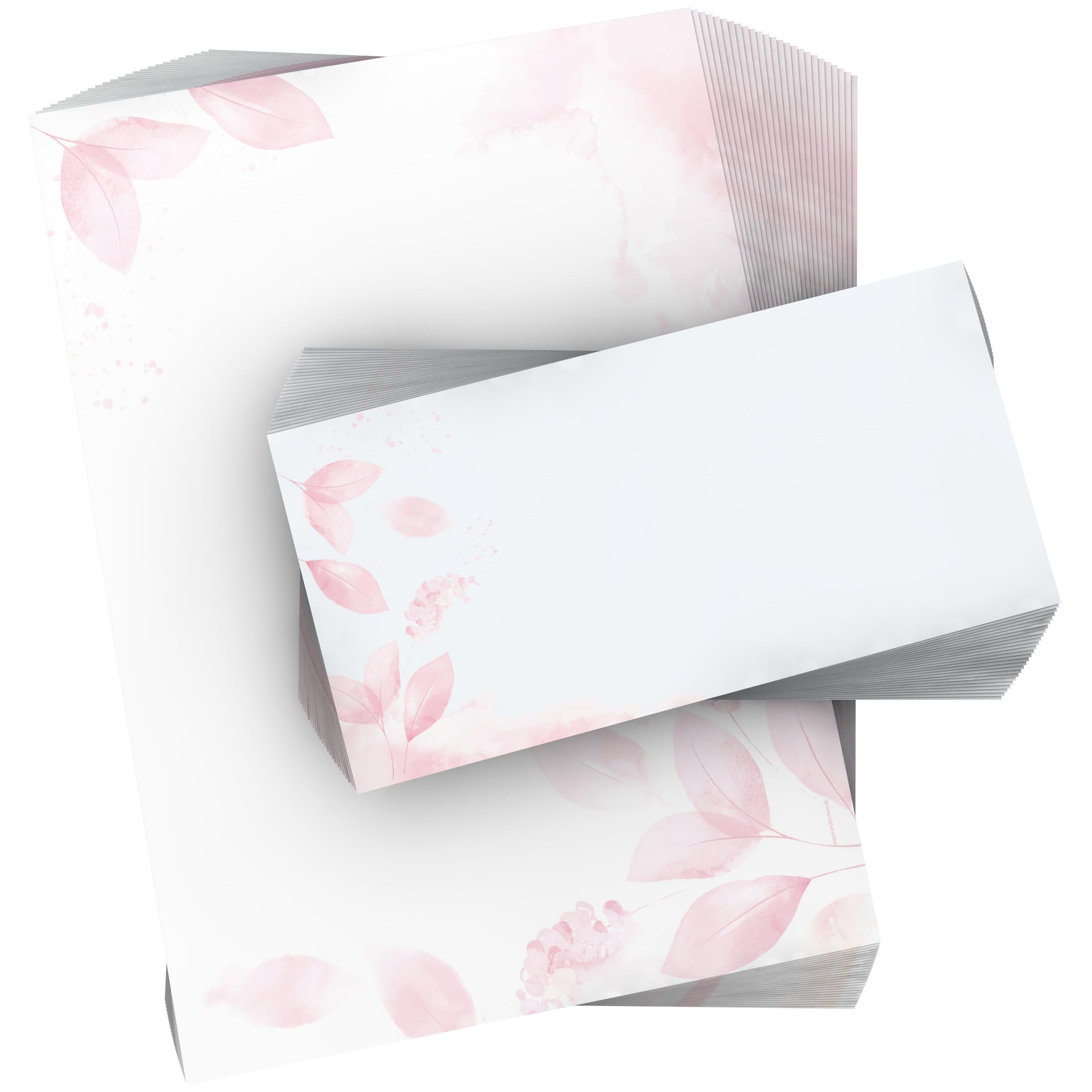 Motivpapier-Set 100 Blatt A4 + 100 Kuverts ohne Fenster