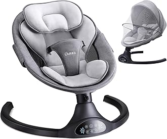 Little Angels Electric Bouncer & Portable Swing for Baby Boy or Girl - 5 Sway Speeds, 3 Seat Positions, Bluetooth & 10 Music