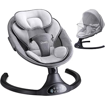 Larex Electric Baby Swing for Infants & Bottle Warmer Remote Control Indoor Baby Rocker with 5 Sway Speeds,1 Seat Positions Fast Baby Bottle Warmer for Breastmilk and Formula