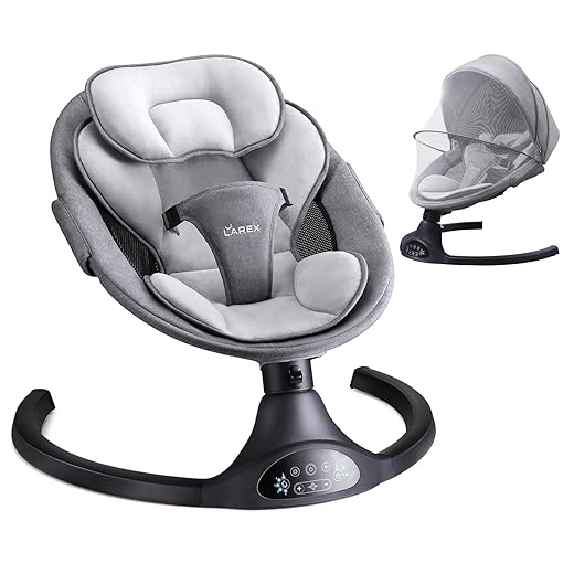 LAREX Portable Electric Baby Swing Rocker