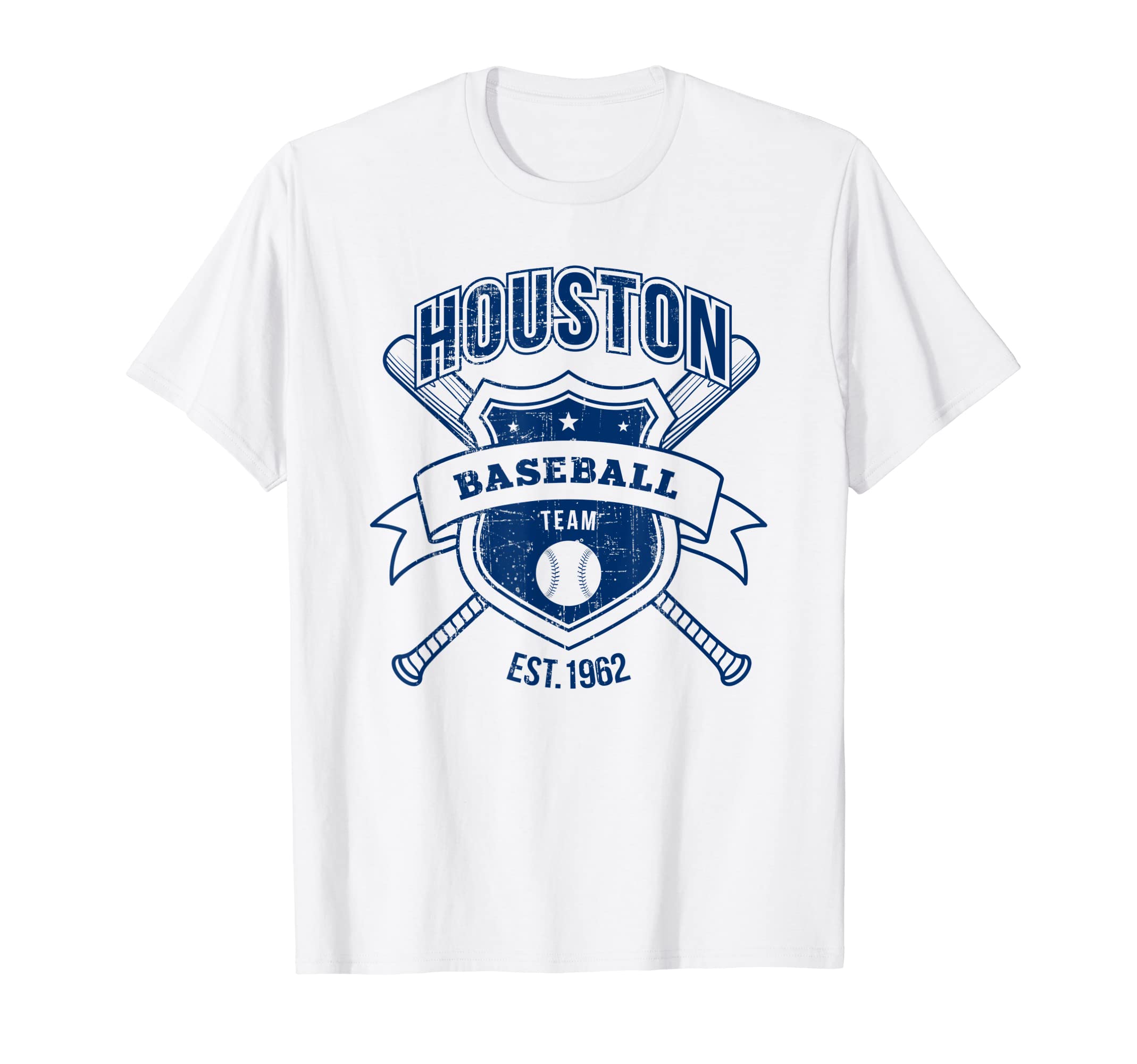 Houston Baseball Gifts & Apparel Co.Distressed Retro Look Astro Party Gameday Tailgate Fan Gift T-Shirt