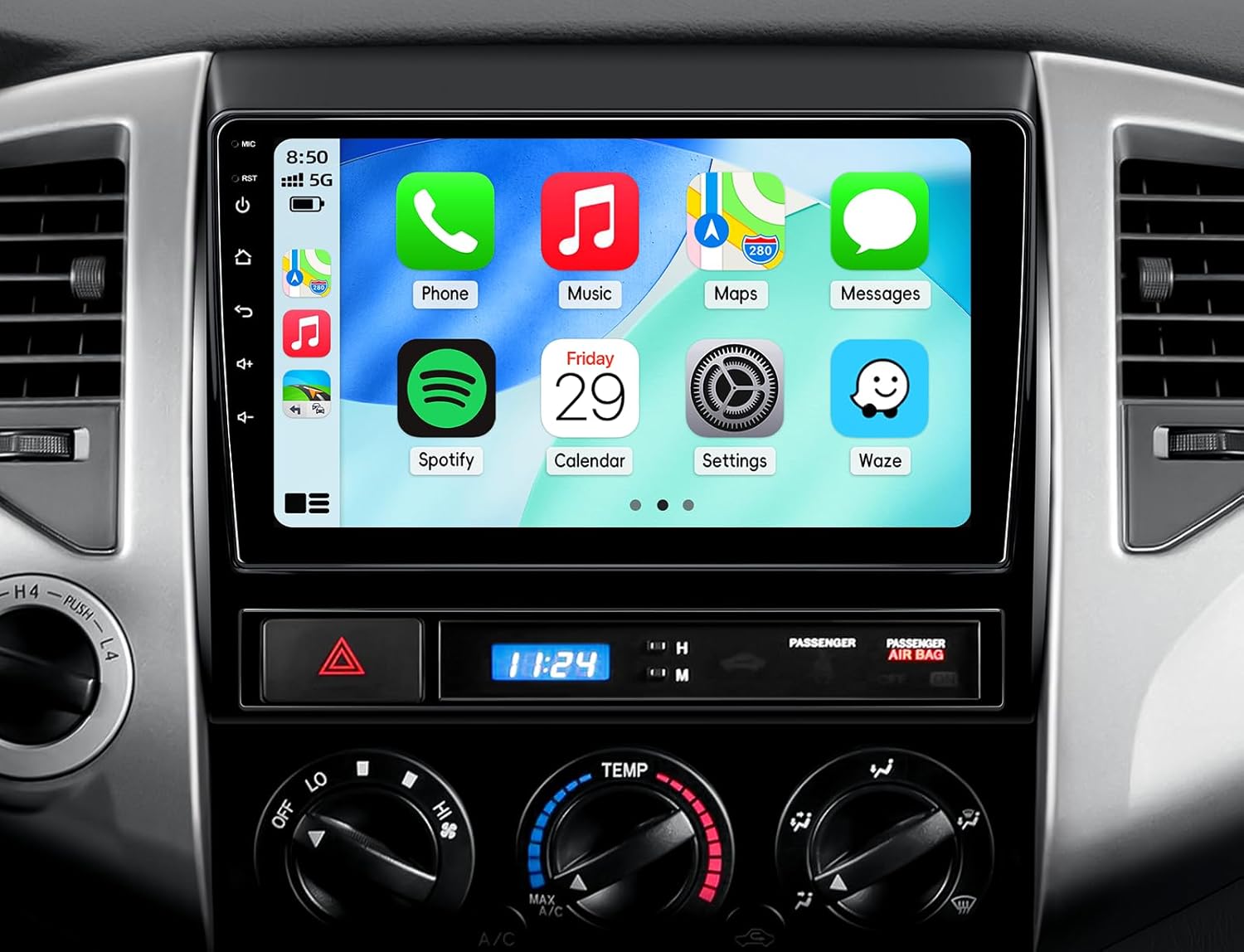 Car Radio Stereo for Toyota Tacoma 2005-2015,Android 15 2+64G 9" Touch Screen Radio with CarPlay Android Auto Bluetooth GPS Navigation HD Backup Camera