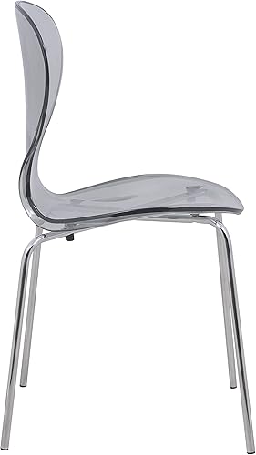 Miniatura 5 de LeisureMod Carson Mid-Century - Juego de 2 sillas auxiliares de comedor (negro)