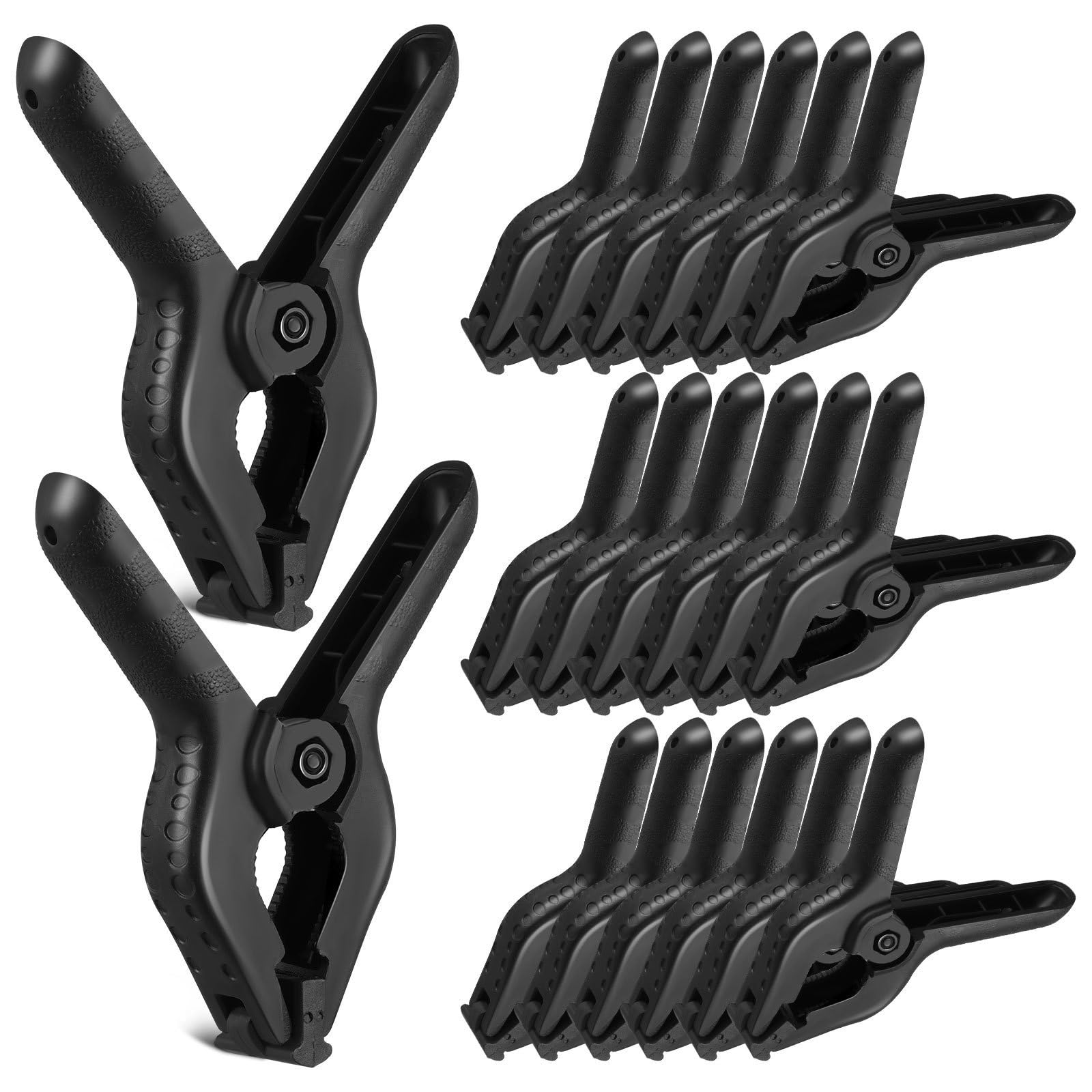 24 Piezas Abrazaderas de Plástico 4 Pulgadas, Negras