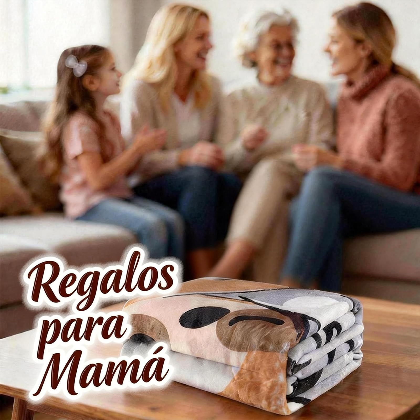 JOREAY Regalo para mamá, Suave Manta de Abrazo para mamá en cumpleaños, Día de San Valentín Día de la Madre Regalo de cumpleaños Regalo para la Madre — view 6