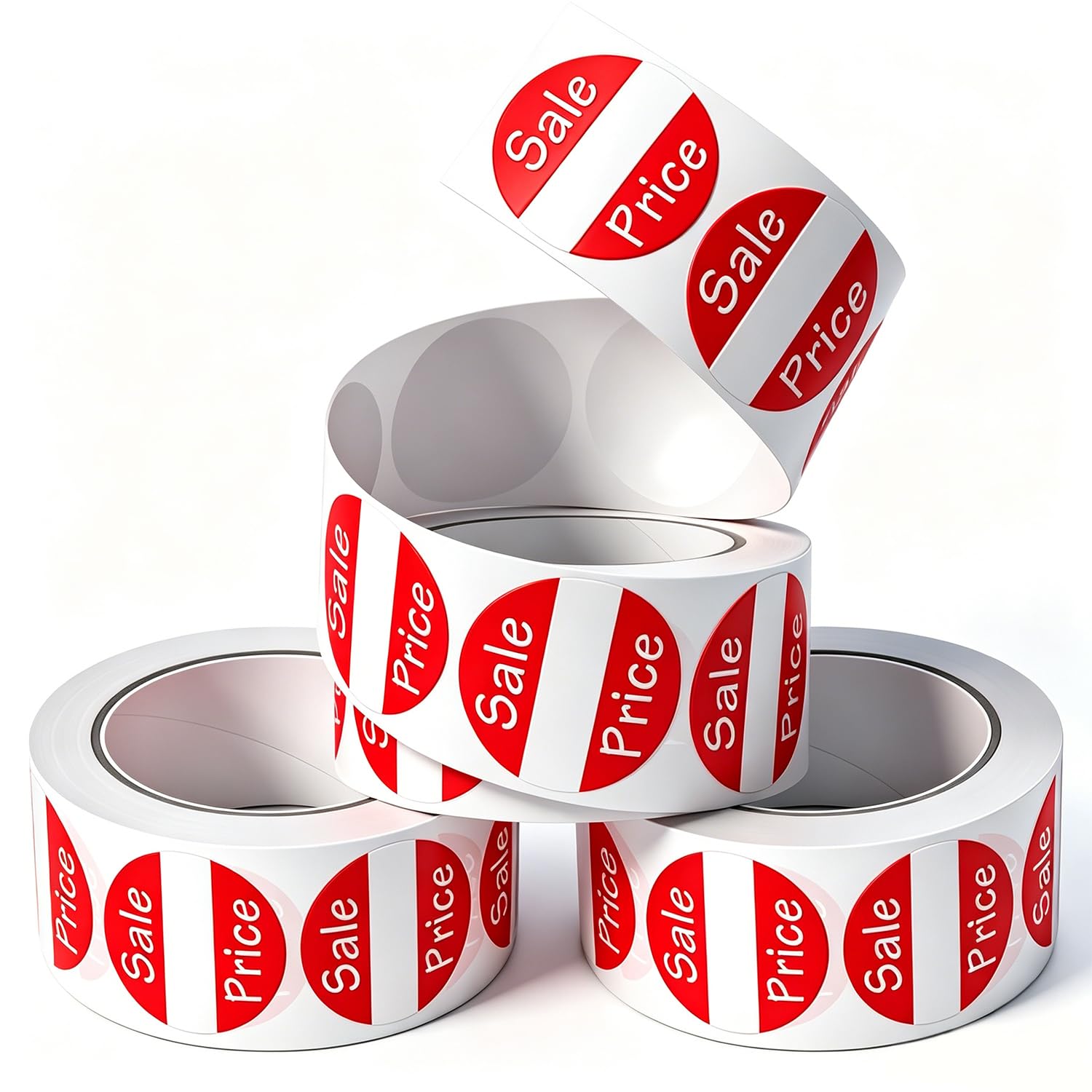 1500 PCS Sale Price Tags 1in/2.5cm Red Write on Price Stickers Self Adhesive Retail Pricing Labels Round Promotion Labels for Retail Store Supermarkets Shops Clearance