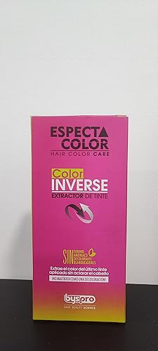 Miniatura 2 de BysPro Color Inverse Espectacolor - Botellas de 2 pasos para el cuidado del color del cabello, BYS Pro Extractor de Tinte 2 Pasos
