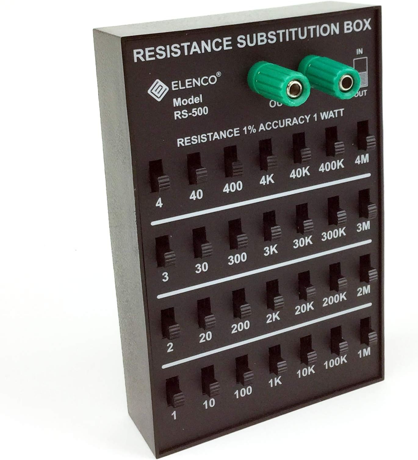 Elenco 1% 1 Watt Resistor Substitution Box