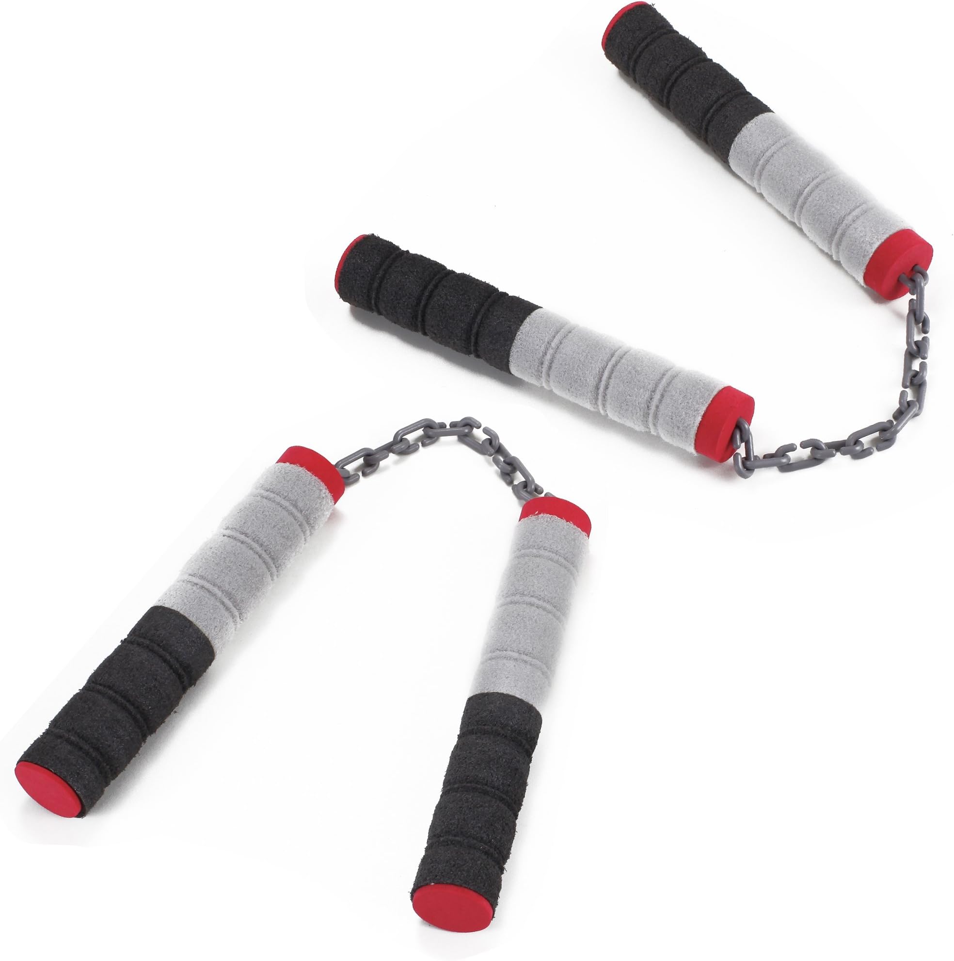 Liberty Imports Ninja Foam Nunchucks Sticks for Kids Pretend Role Play - Children Safe Soft Toy Weapons Props Costume Accessories (2 Pairs)