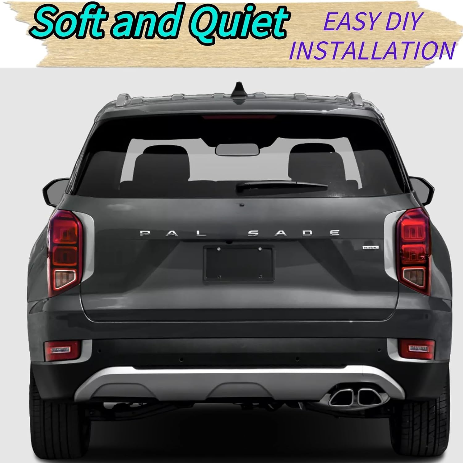Rear Wiper Blade Arm Replacement for Hyundai Palisade 2020-2025 2024 2023 2022 2021 for Calligraphy Night Edition Limited SE SEL XRT Models All-Weather All Season Rear Back Windshield Wiper Blade Set