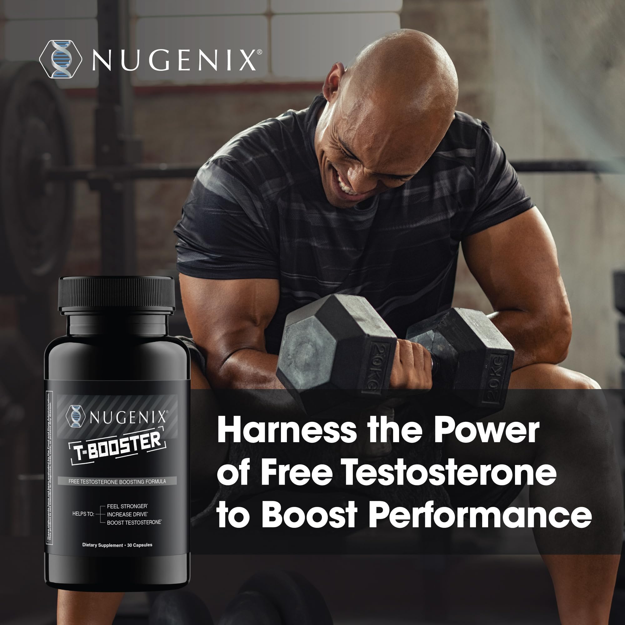 Nugenix T Booster - Free Testosterone Booster Supplement for Men, 30 Count — Amazon image 2
