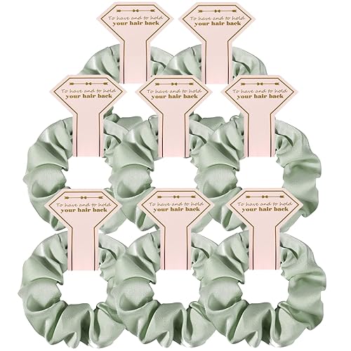 Miniatura 8 de Juego de 8 coleteros de satén para dama de honor, despedidas de soltera, sin daños, ideas de regalo para bodas, fiestas, regalos de propuesta de