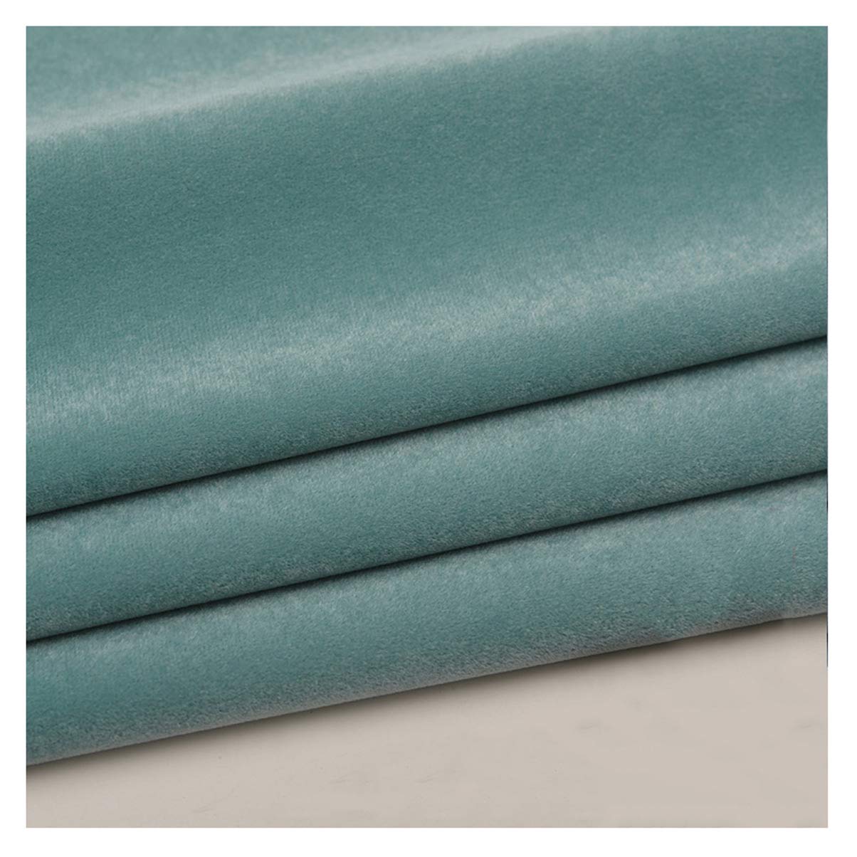 Tissu velours mat bleu de 150 cm rouleau rideaux ameublement couture et vêtements 17m