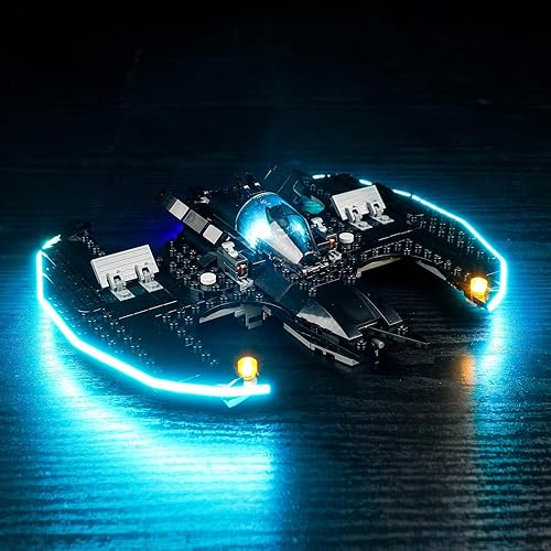 VONADO Kit de luces LED para Lego Batwing The Joker 76265, accesorios de iluminación creativa compatibles con Lego 76265 para ventiladores (solo