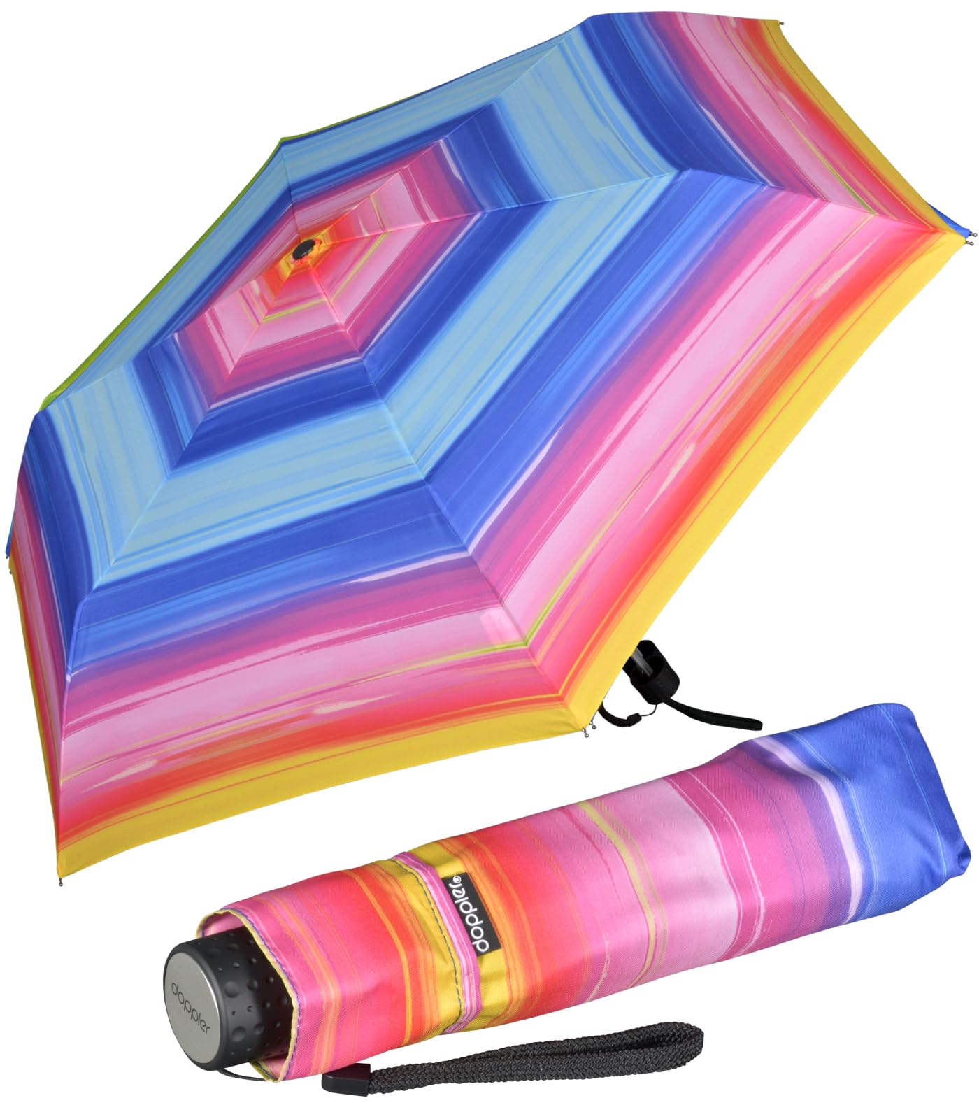 Doppler Ombrello Fiber Havanna Happy Pink Multicolore-image